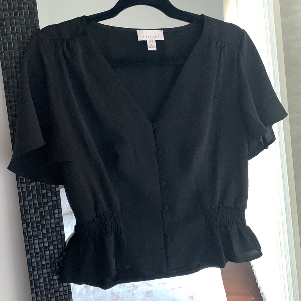 Topshop Button Top
